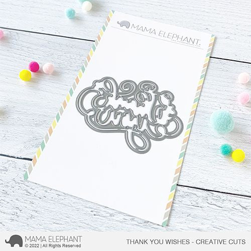 Mama Elephant Thank You Wishes - Creative Cuts