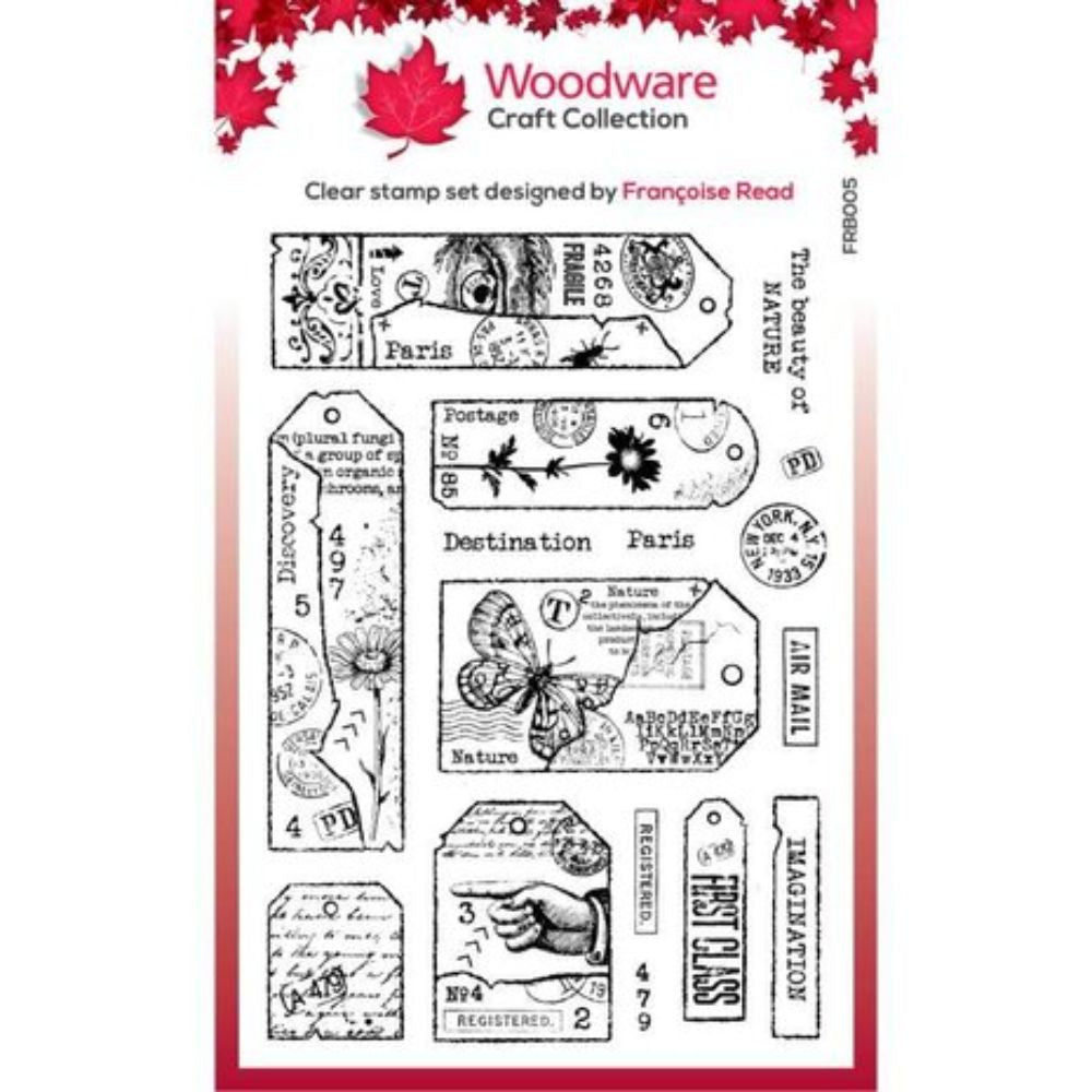 Woodware Tag Collection Clear Stamps (FRB005)