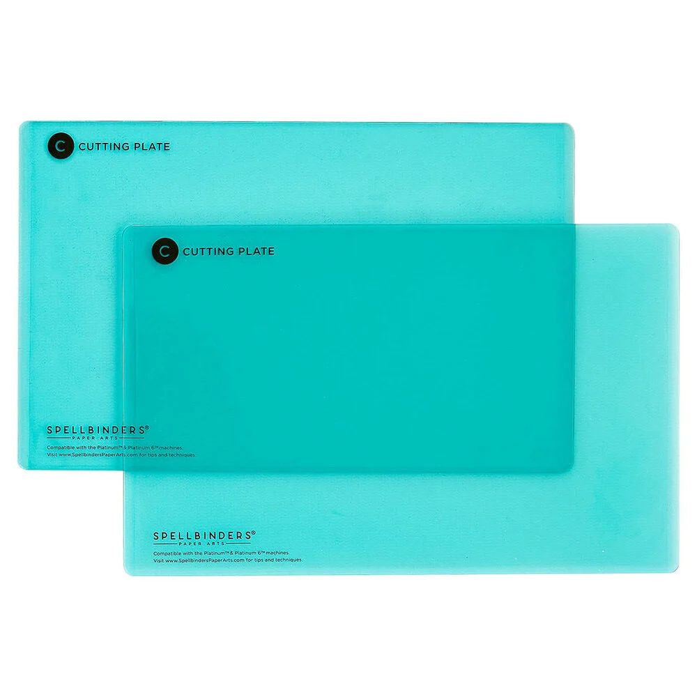 Spellbinders Teal Extended Cutting Plates (C) 2 Pack (PL-133)