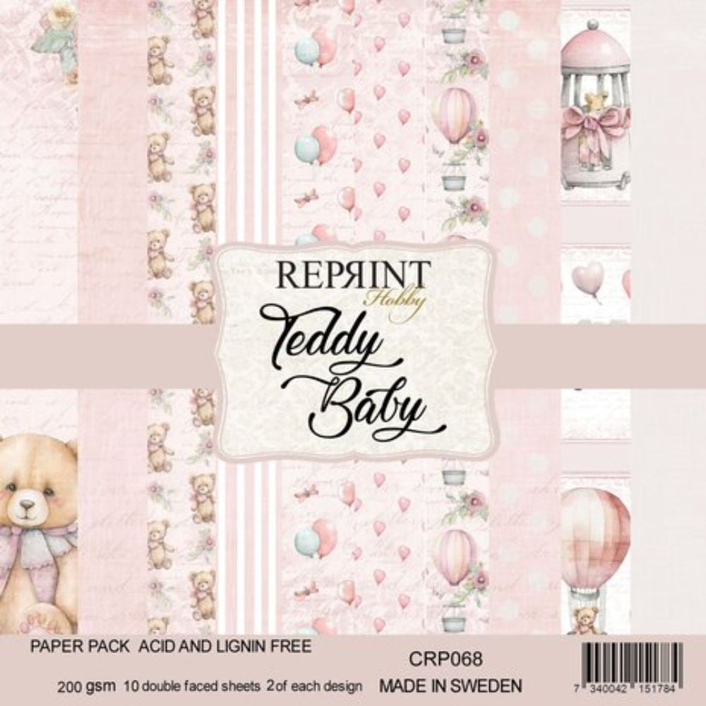 Reprint Teddy Baby Collection 12x12 Inch Paper Pack (CRP068)