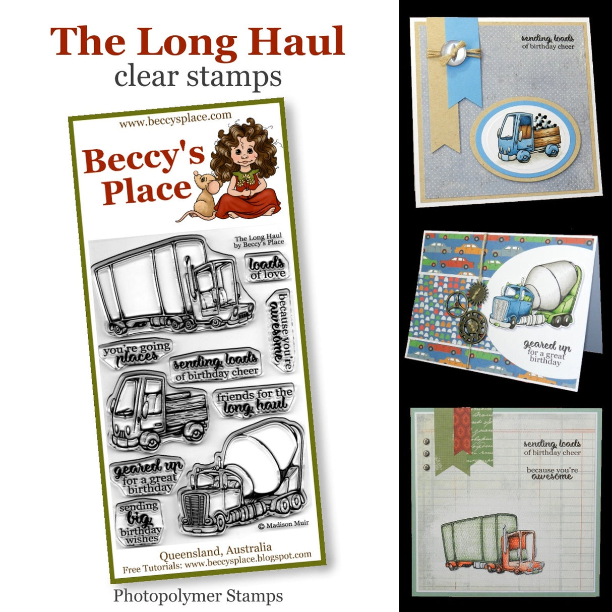 Beccy's place The Long Haul clear stamps