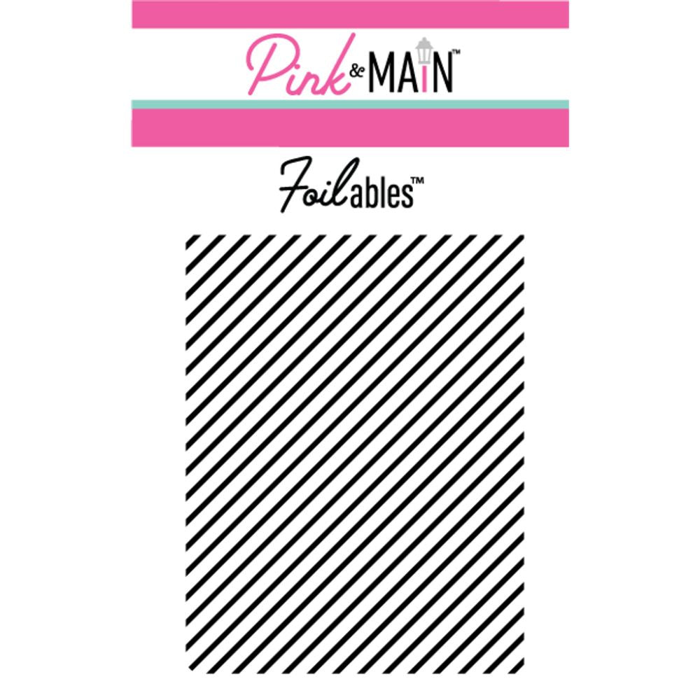 Pink & Main Thin Diagonal Stripes Foilable Panels