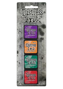 Tim Holtz Distress Mini Ink Pads 4/Pkg KIT 15    -DISTRESS MINI KITS