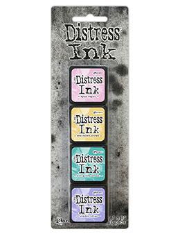 Tim Holtz Distress Mini Ink Pads 4/Pkg KIT 4     -DISTRESS MINI KITS