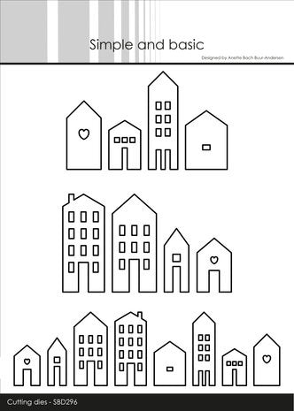 Simple and Basic Town Houses Cutting Dies (SBD296) (SBD296)