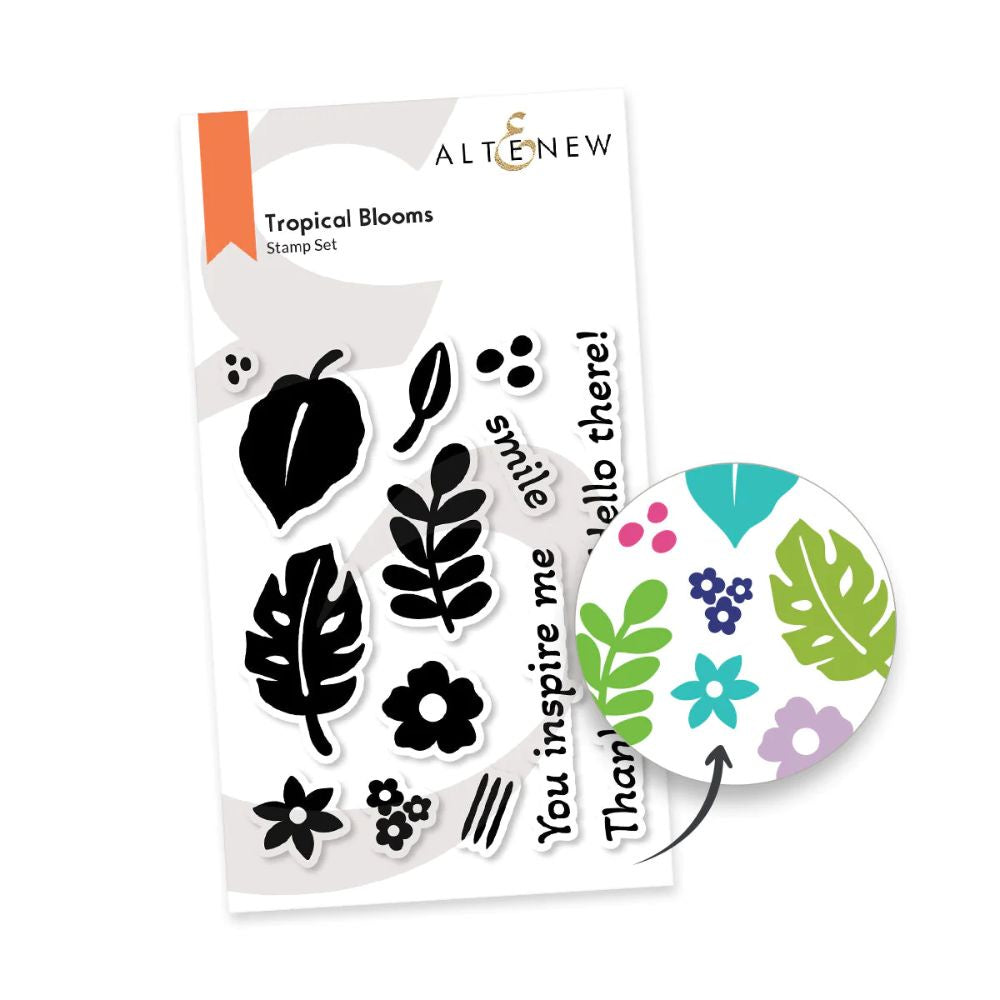 Altenew Tropical Blooms Stamp Set