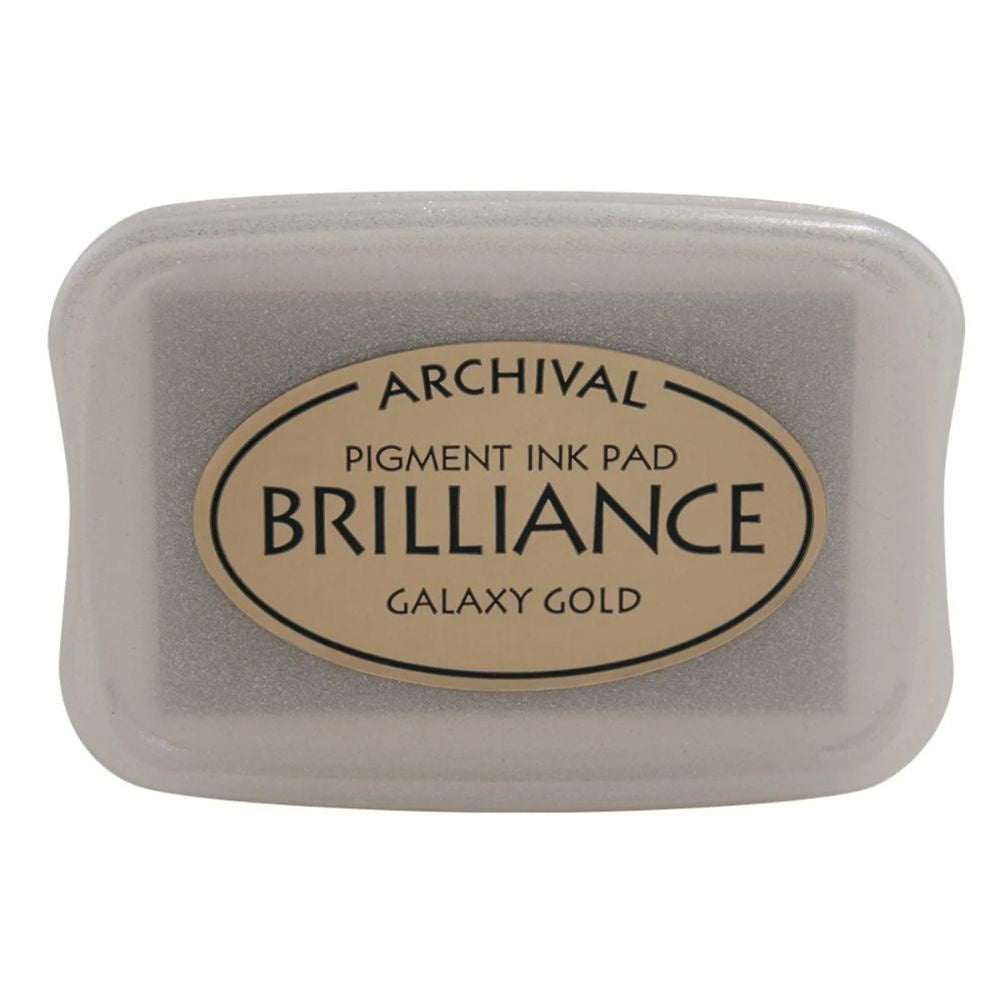 Tsukineko Brilliance ink pad Galaxy gold