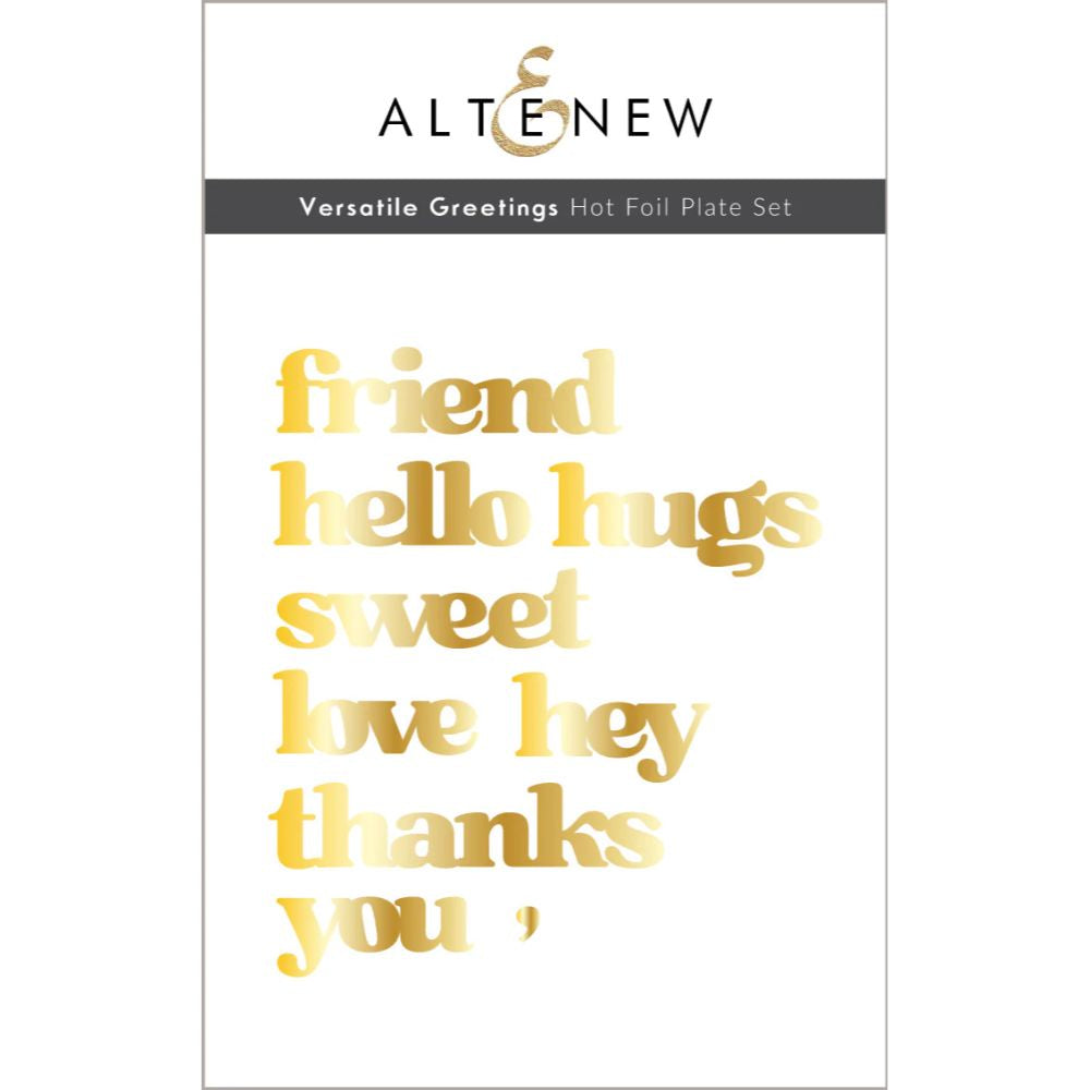 Altenew Versatile Greetings Hot Foil Plate Set