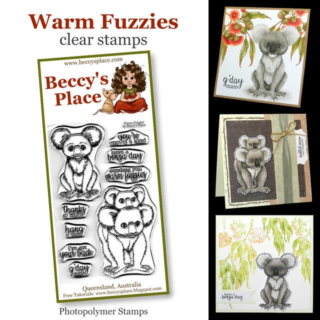 Beccy's place Warm Fuzzies clear stamps