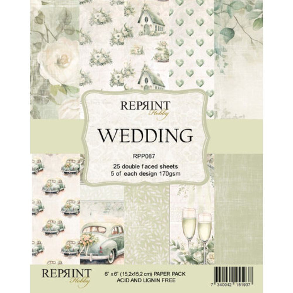 Reprint Wedding Collection 6x6 Inch Paper Pack (RPP087)