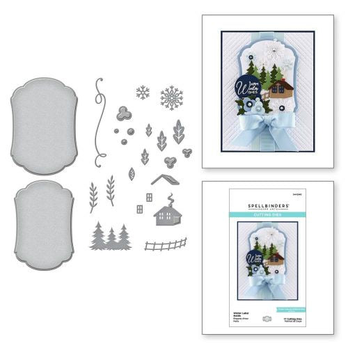 Spellbinders Etched Dies Winter Label Motifs Etched Dies from Seasonal Label Motifs Collection by Becca Feeken S4-1240