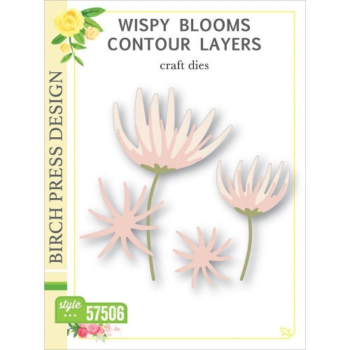 Birch Press Designs Dies Wispy Blooms Contour Layers