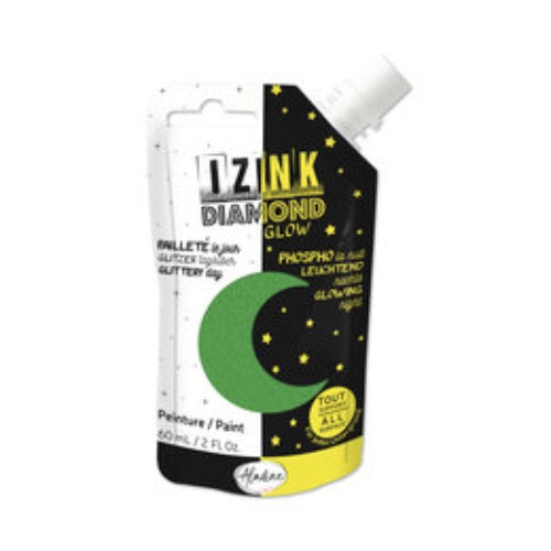 Aladine Izink Diamond Glow Paint Green (60ml) (82091)