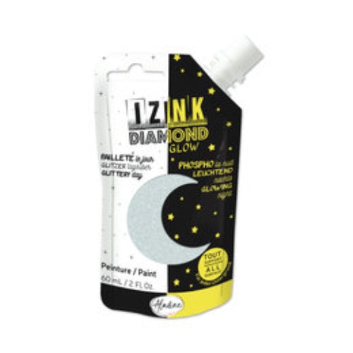 Aladine Izink Diamond Glow Paint Silver (60ml) (82092)