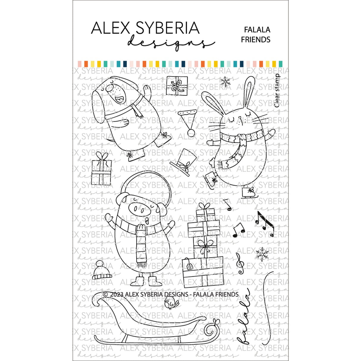 Alex Syberia Designs Falala Friends Stamp Set