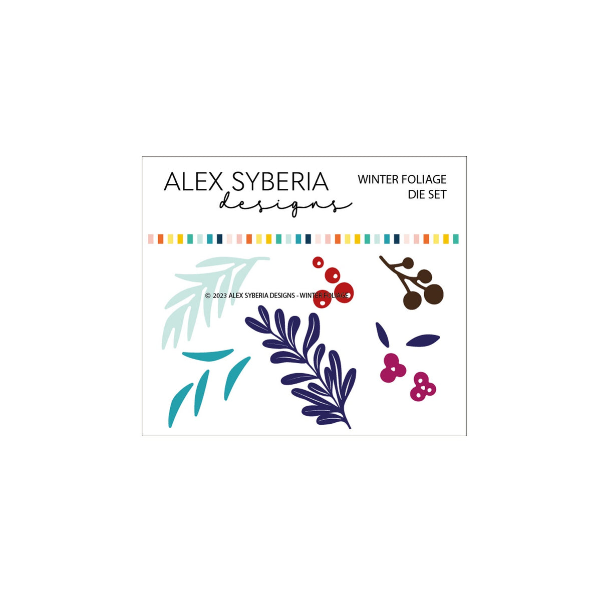 Alex Syberia Designs Winter Foliage Die Set