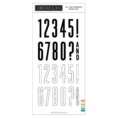 Concord &amp; 9th All the Numbers Stamp Set