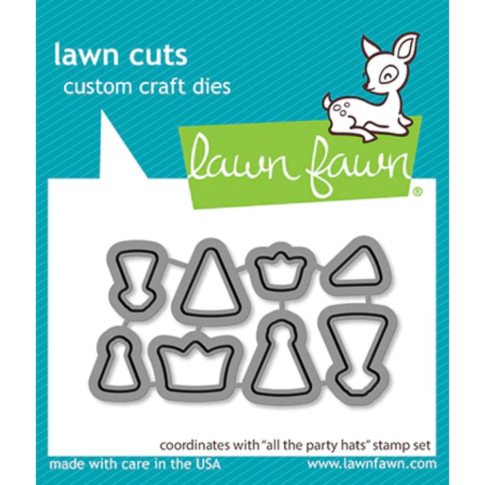 Lawn Fawn all the party hats lawn cuts