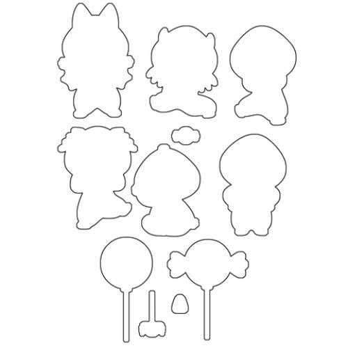 Clearly Besotted all in onies halloween die