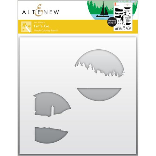 Altenew Let's Go Simple Coloring Stencil