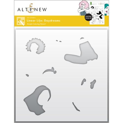 Altenew Linear Life Daydreams Simple Coloring Stencil