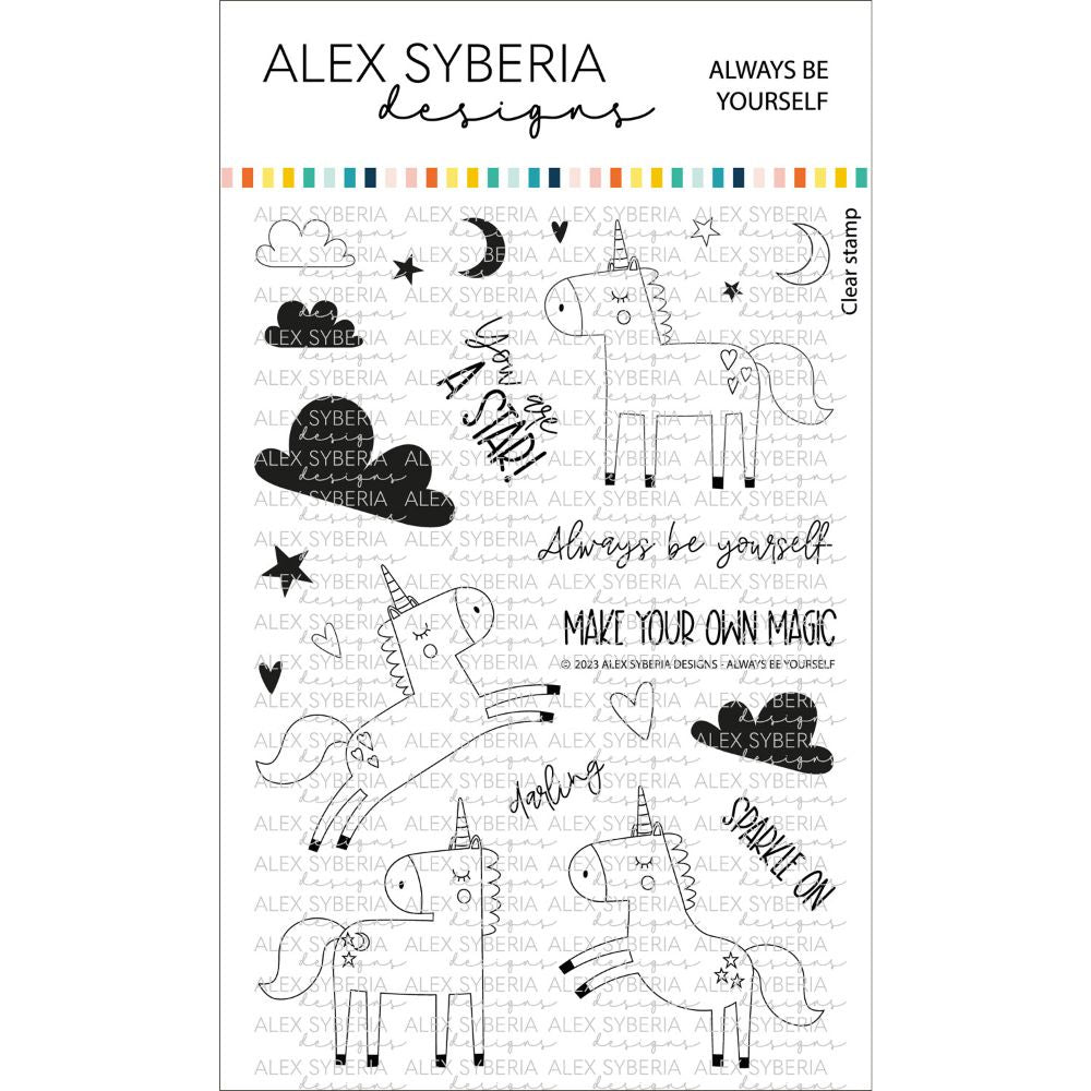 Alex Syberia Designs Always Be Yourself Stamp Set