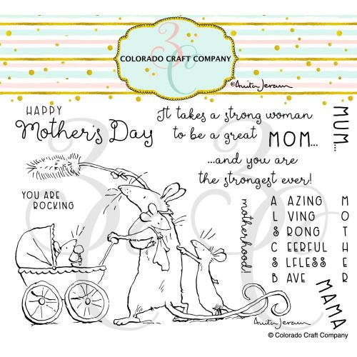 Colorado Craft Company Clear Stamps 4"X6" Amazing Mom-By Anita Jeram