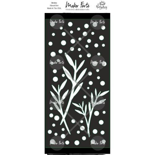 Maker Forte Stencils By Hedgehog Hollow 4"X8" Anemone Bubbles