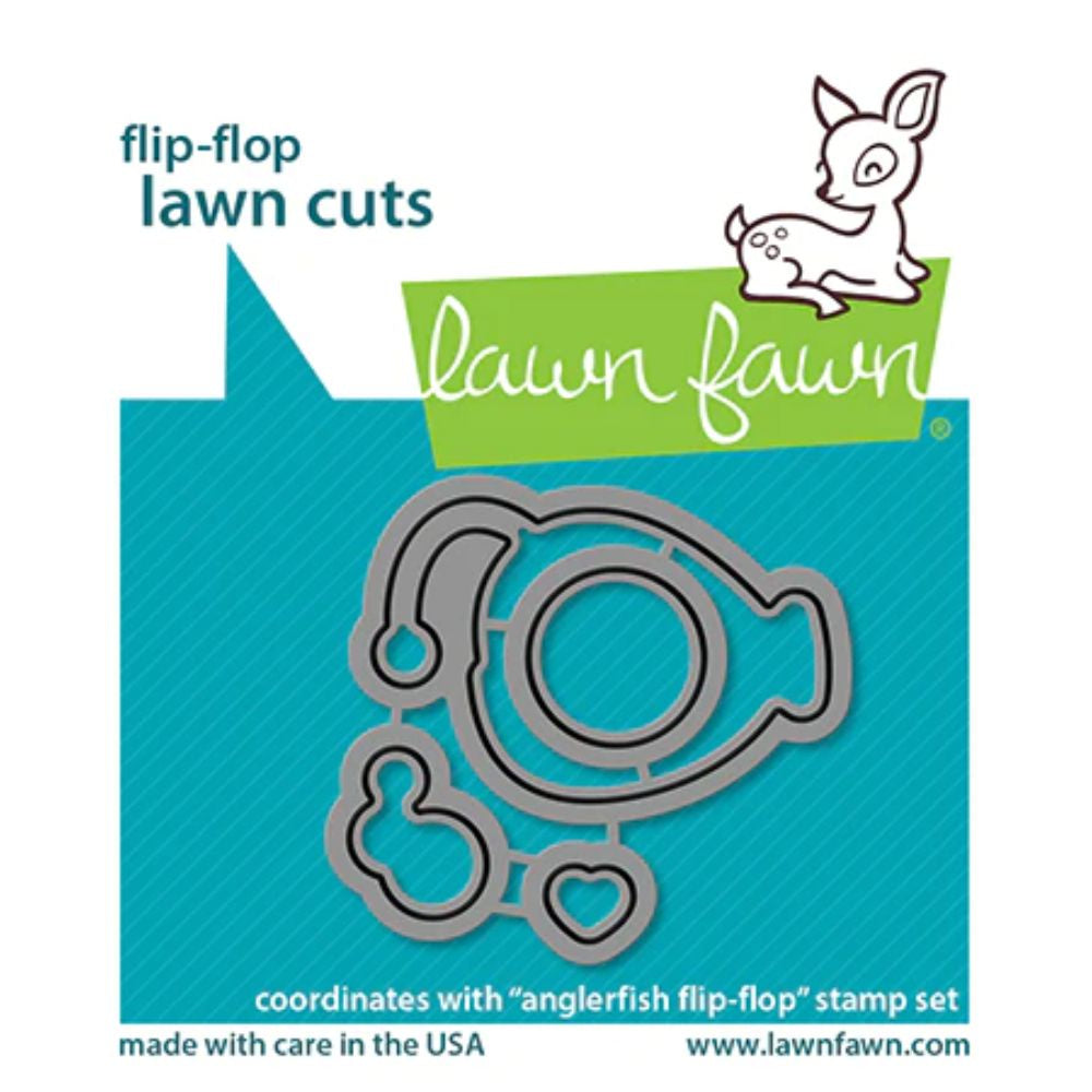 Lawn Fawn anglerfish flip-flop lawn cuts