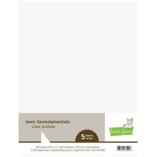 Lawn Fawn acetate 5 sheets Per pack