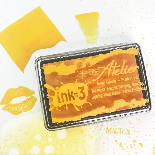 Inkon3 Atelier Bee Sting Yellow ~ Artist Grade Fusion Ink Pad