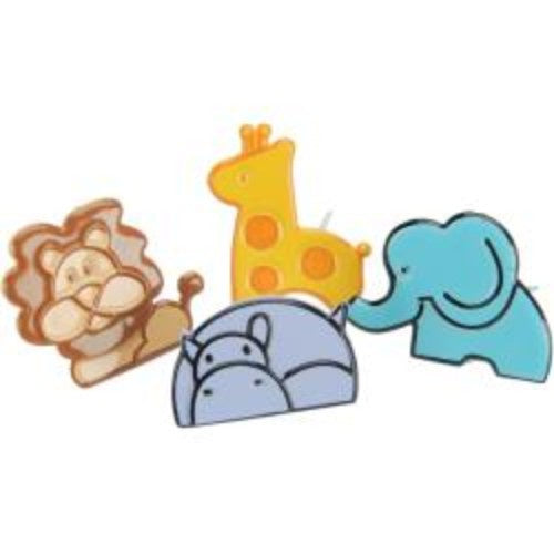 Eyelet Outlet Shape Brads 12/Pkg Baby Animals