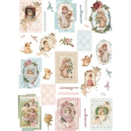 A3 Rice Paper Design for Sospeso Or Decoupage Collage Sheets Baby