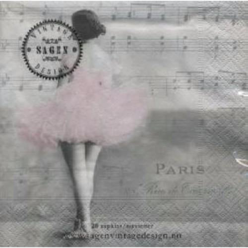 Auzz Trinklets N Krafts Napkins Ballet Paris