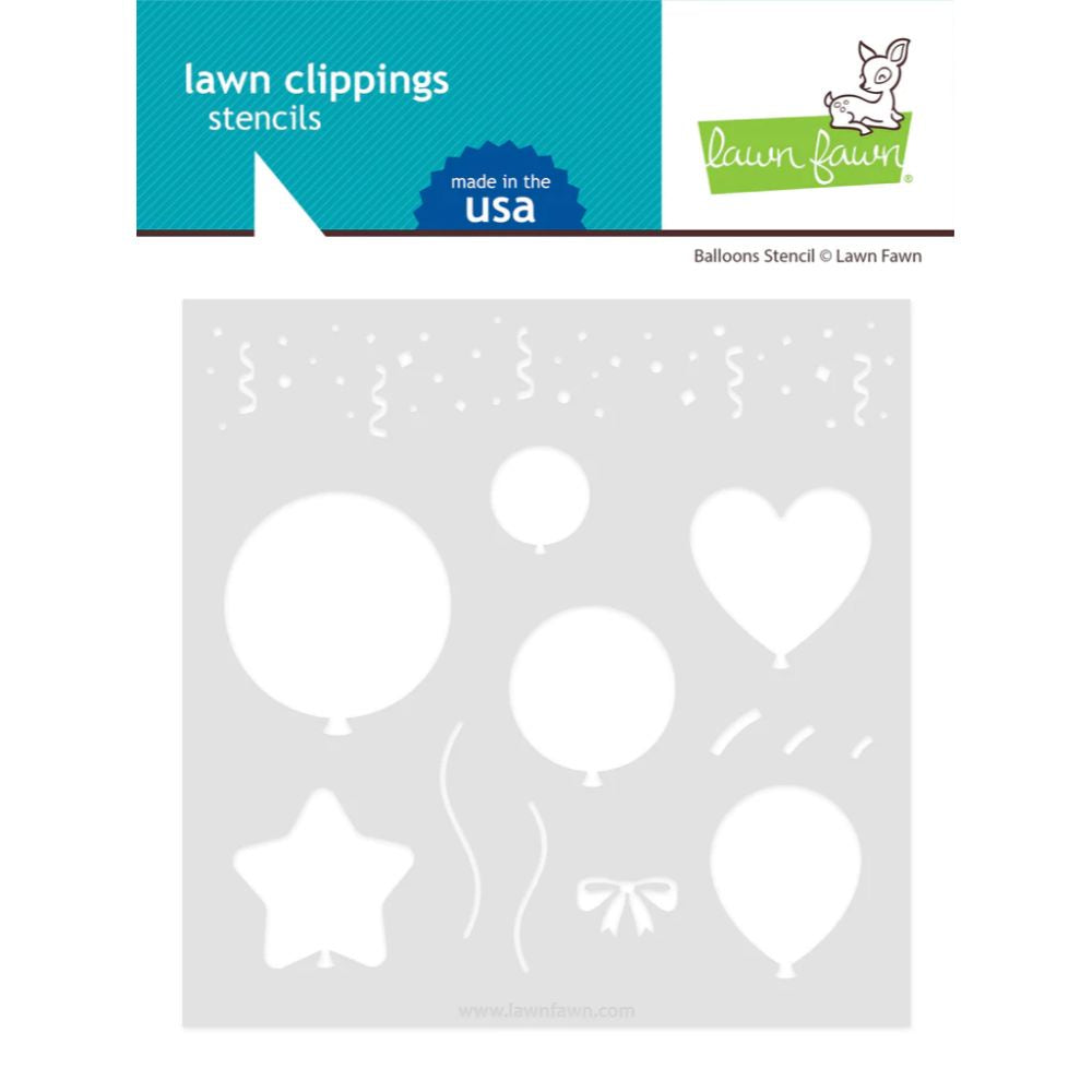 Lawn Fawn Balloons Stencil - Balloons Stencil LF3111