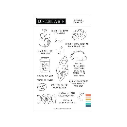 Concord &amp; 9th BE MINE STAMP SET