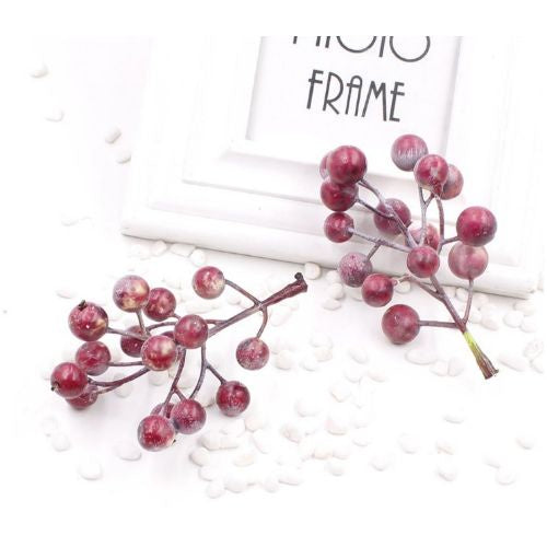 ATK Artificial Flower Stamen Cherry Berries #3 5 pcs/ pack 10 cm long