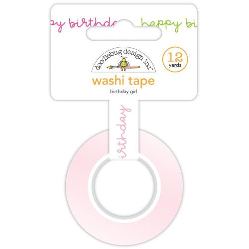 Doodlebug Washi Tape 15mmX12yd Birthday Girl, Hey Cupcake