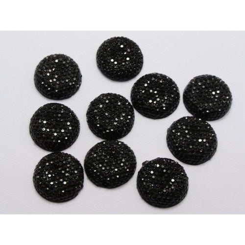 Auzz Trinklets Rhinestone Black Gem 20mm (3/4") 20 pcs / pack