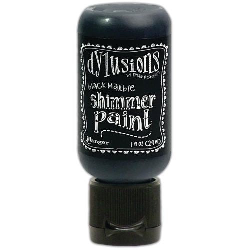 Dylusions Shimmer Paint 1oz Black Marble