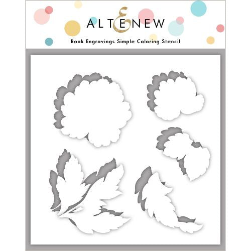 Altenew Book Engravings Simple Coloring Stencil
