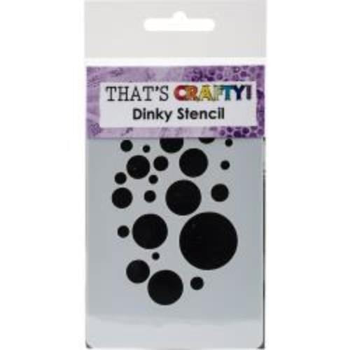 ThatÃ‚Â’s Crafty That's Crafty Dinky Stencil 3"X4.75" Bubbles Background