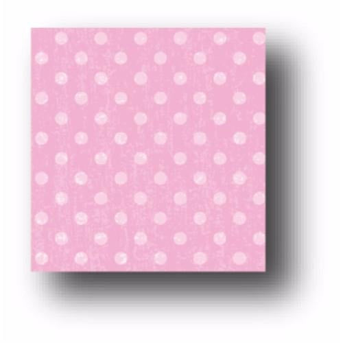 Memory Box Paper- Bubblegum Distressed Dots Pattern - 8 1/2 x 11