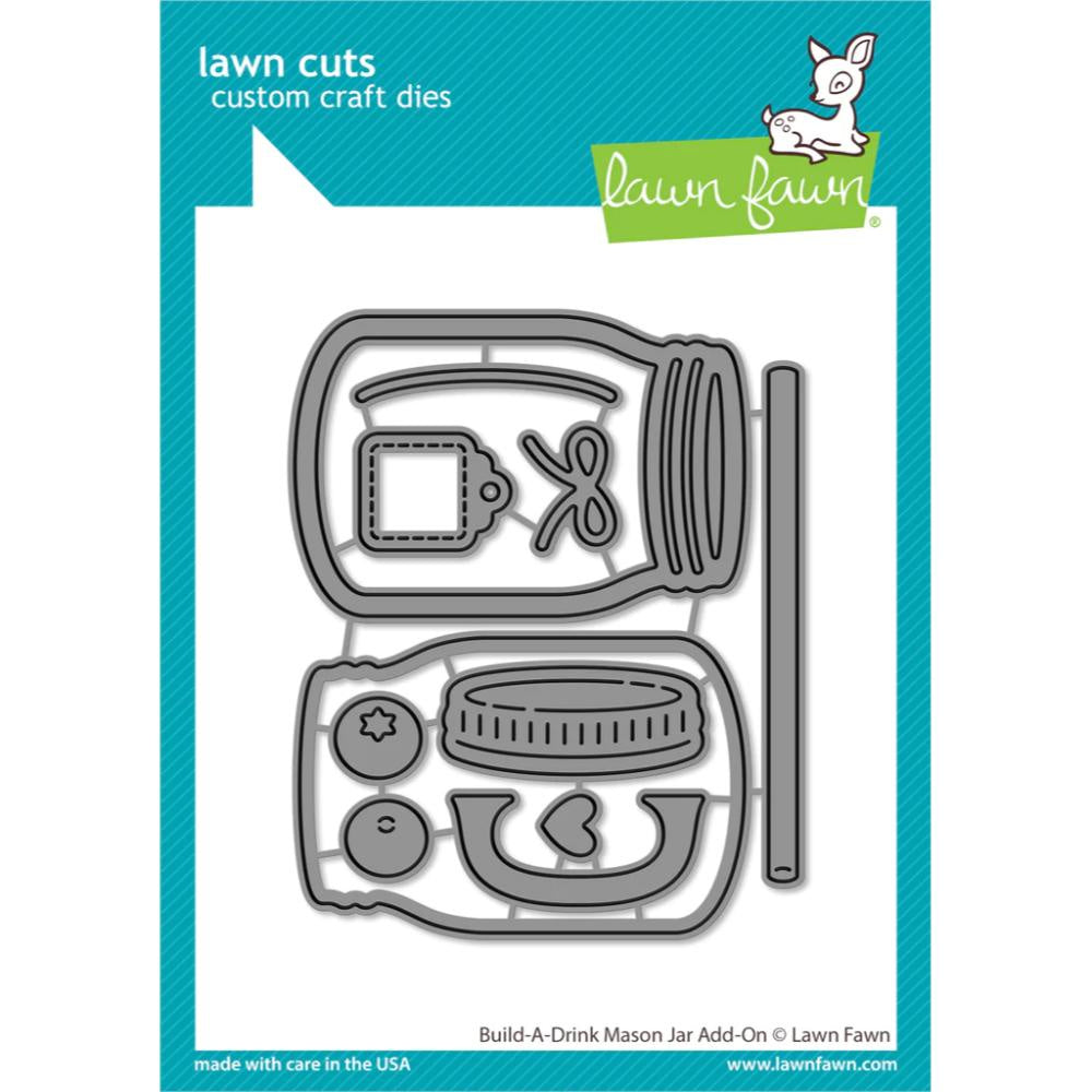 Lawn Fawn build-a-drink mason jar add-on