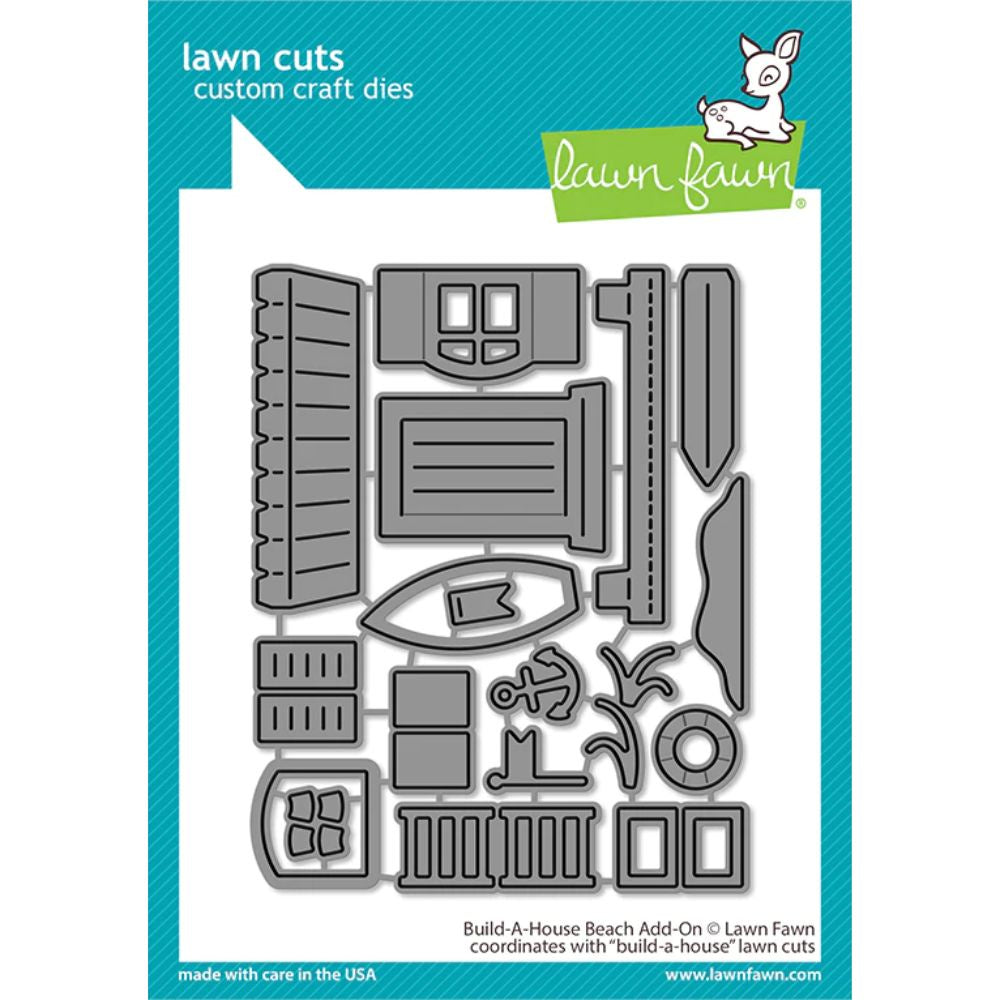 Lawn Fawn build-a-house beach add-on