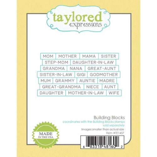 Taylored Expressions BUILDING BLOCKS DIE