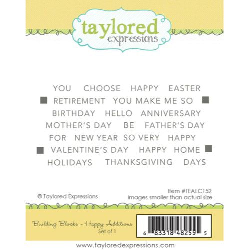 Taylored Expressions BUILDING BLOCKS - HAPPY ADDITIONS