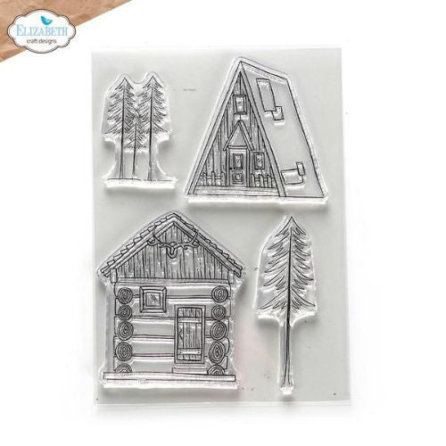 Elizabeth Craft Clear Stamps Cabin Love