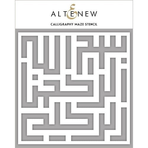 Altenew Calligraphy Maze Stencil 6"x6"