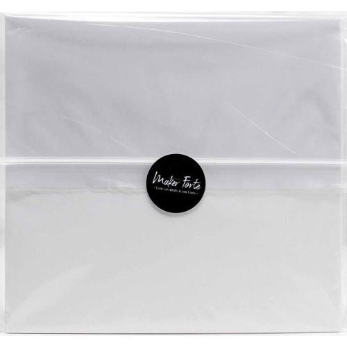 Maker Forte 110lb Cover Cardstock 8.5"X8" 10/Pkg Ultra White -Slim Line Card Bases